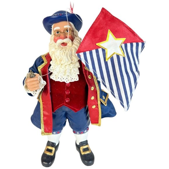 Clothtique Possible Dreams Ben Franklin COLONIAL CHRISTMAS Santa Claus #713324 - Picture 2 of 13